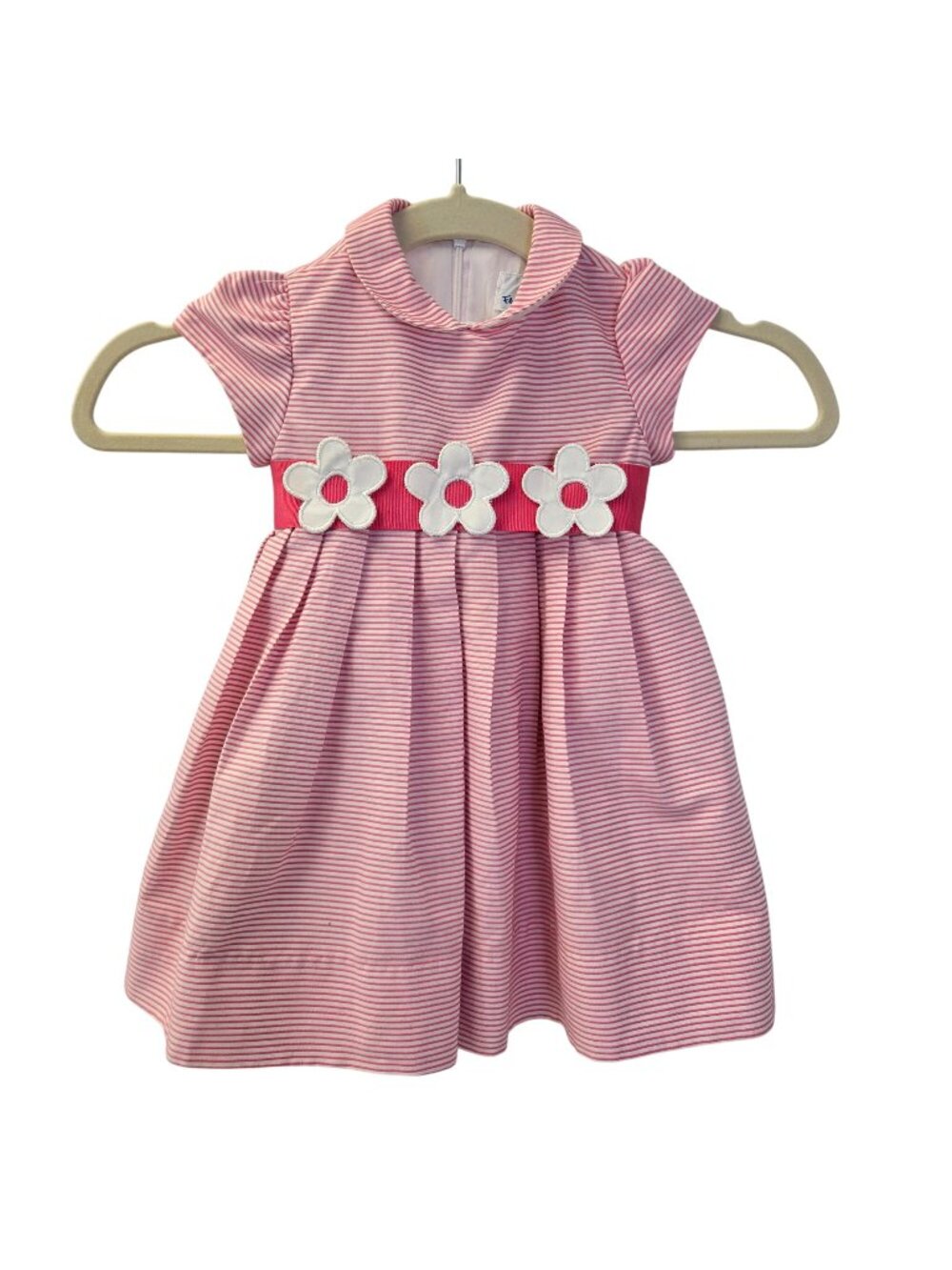 Florence Eiseman Striped Fit & Flare Belted Dress Size 18 months